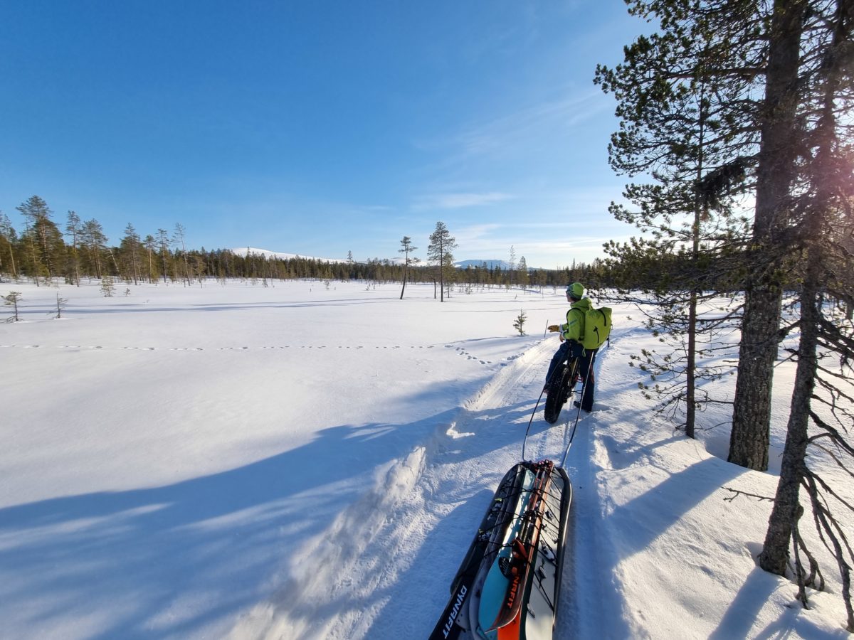 Bike to Ski - vapaalaskuretki Ylläksellä - Napapiirinseikkailija